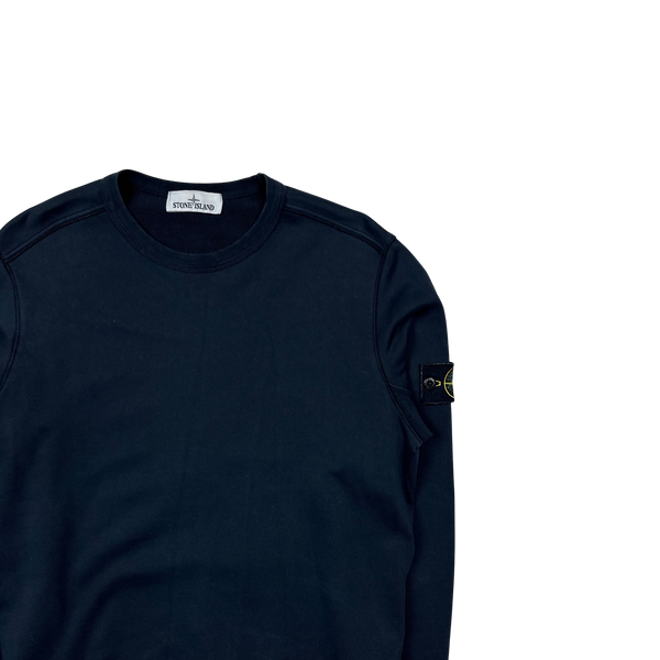 Stone Island 2019 Navy Cotton Crewneck Sweatshirt - Medium