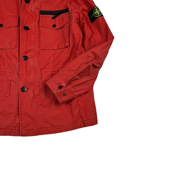 Stone Island Red 2013 Tela Stella Field Jacket - Medium
