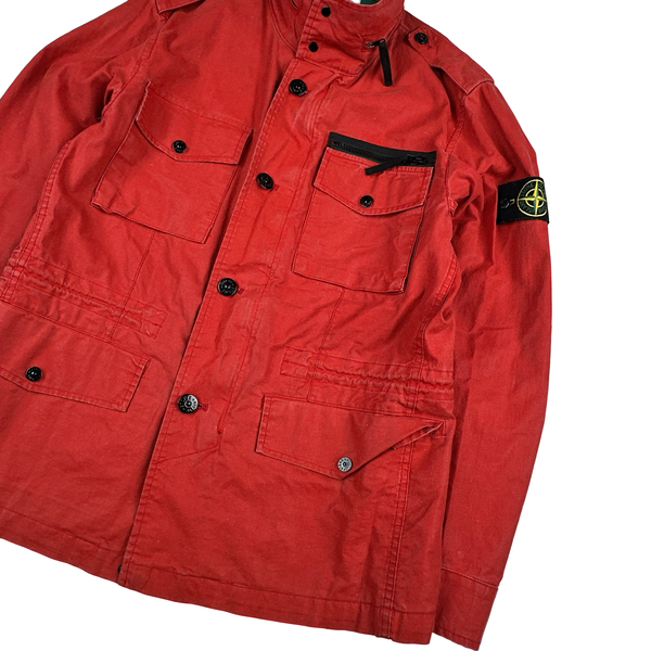 Stone Island Red 2013 Tela Stella Field Jacket - Medium