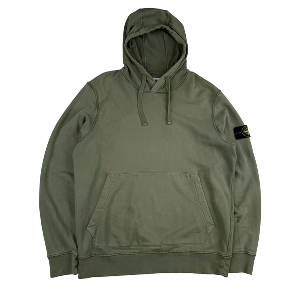 Stone Island Sage Cotton Hoodie Jumper - XL