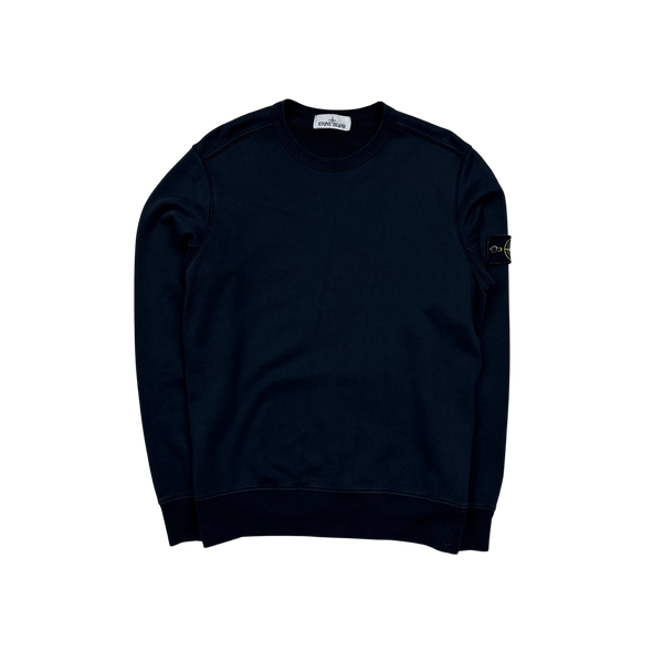 Stone Island 2019 Navy Cotton Crewneck Sweatshirt - Medium
