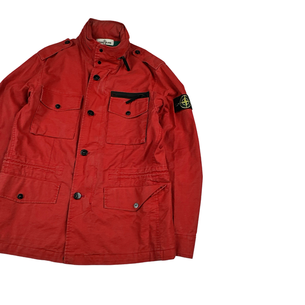 Stone Island Red 2013 Tela Stella Field Jacket - Medium