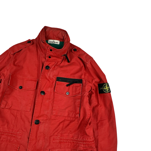 Stone Island Red 2013 Tela Stella Field Jacket - Medium