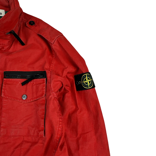 Stone Island Red 2013 Tela Stella Field Jacket - Medium