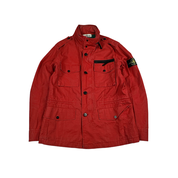 Stone Island Red 2013 Tela Stella Field Jacket - Medium