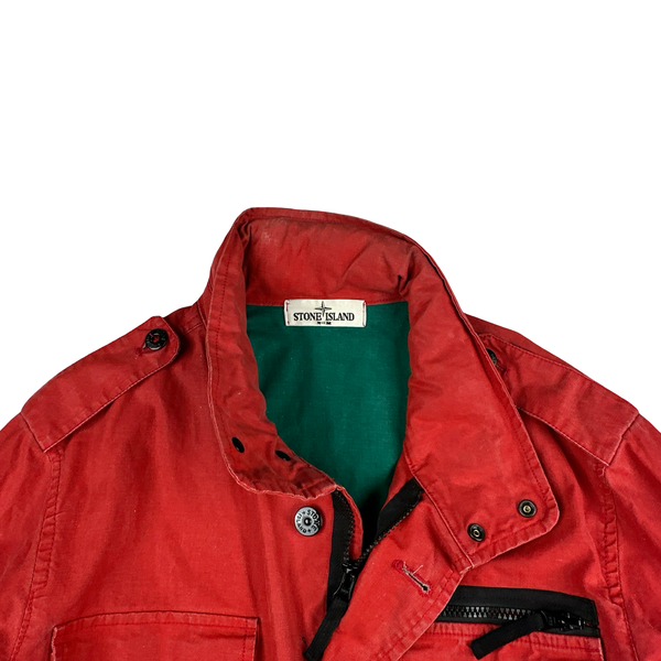 Stone Island Red 2013 Tela Stella Field Jacket - Medium