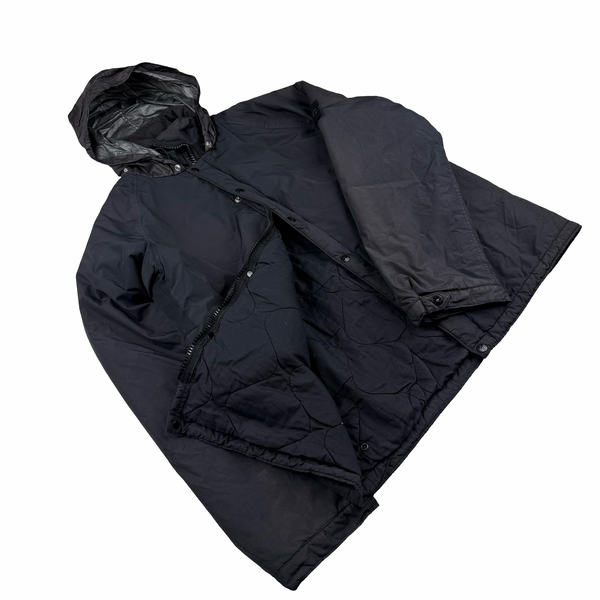 Stone Island Vintage 2004 Black Nylon Padded  Jacket - XL