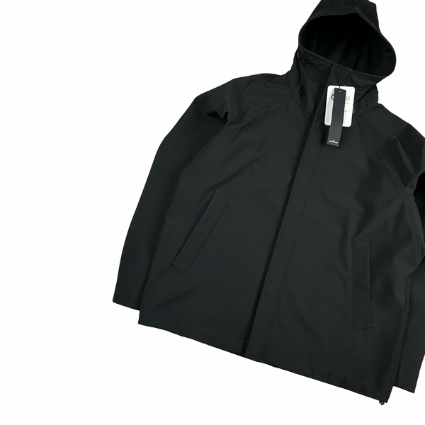 Stone Island 2025 Black Soft Shell R Jacket - Large