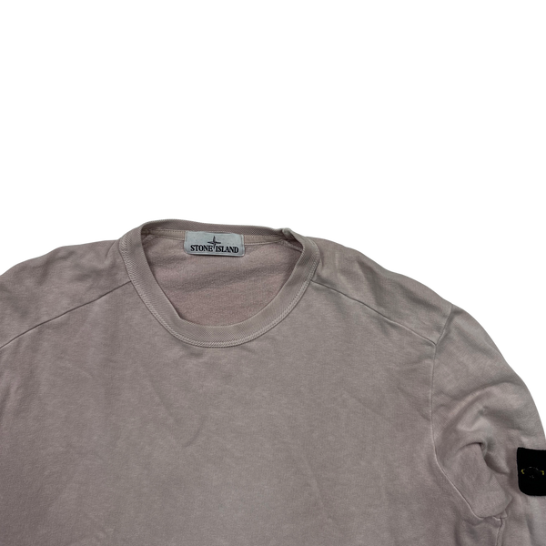 Stone Island 2016 Pink Crewneck Sweatshirt - Large