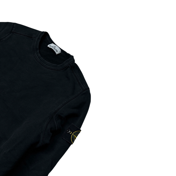 Stone Island 2018 Black Cotton Crewneck Sweatshirt - Medium