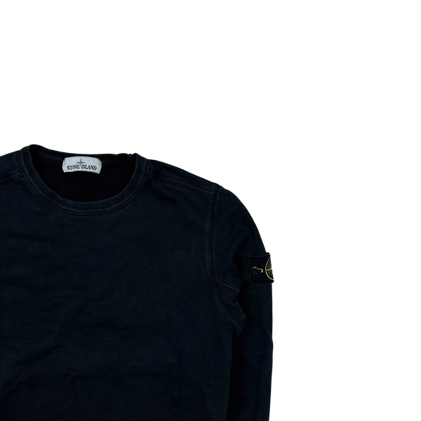 Stone Island 2018 Black Cotton Crewneck Sweatshirt - Medium