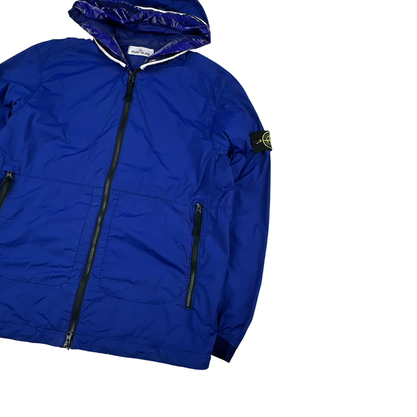 Stone Island 2022 Blue Nylon Skin Touch TC Jacket - Medium