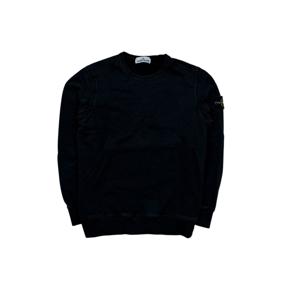 Stone Island 2018 Black Cotton Crewneck Sweatshirt - Medium