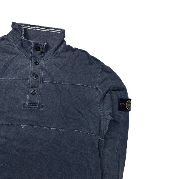 Stone Island 2009 Grey Cotton Pullover Jumper - 3XL