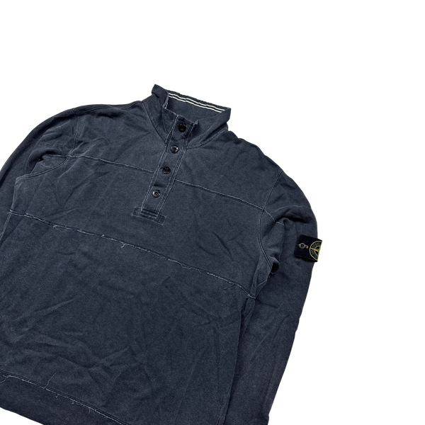 Stone Island 2009 Grey Cotton Pullover Jumper - 3XL