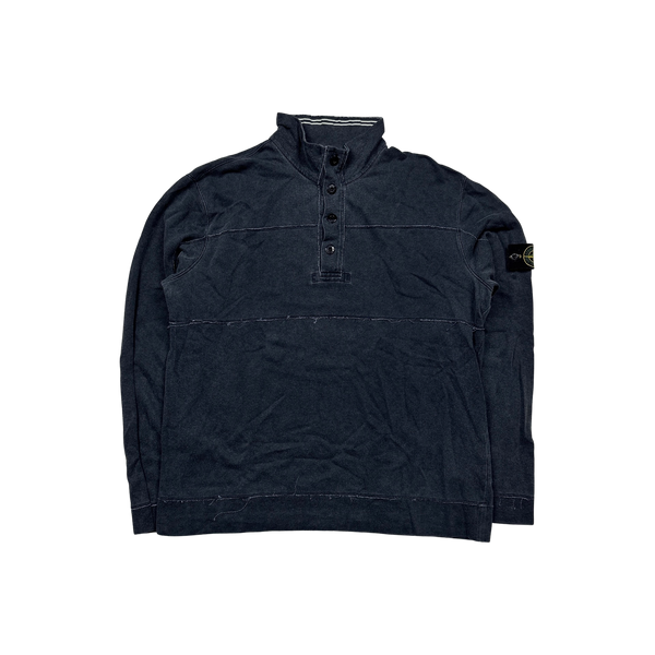 Stone Island 2009 Grey Cotton Pullover Jumper - 3XL