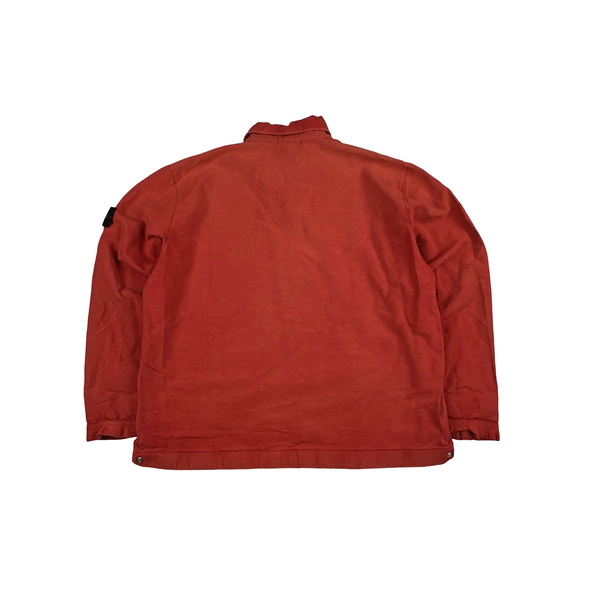 Stone Island Vintage 2004 Red Quarter Zip Pullover - XXL