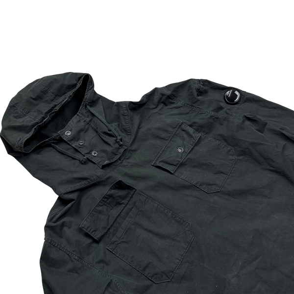 CP Company Black Cotton Gabardine Smock - Medium