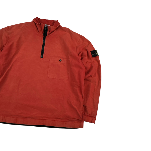 Stone Island Vintage 2004 Red Quarter Zip Pullover - XXL