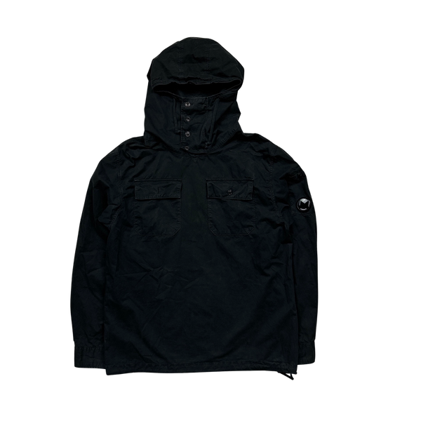 CP Company Black Cotton Gabardine Smock - Medium