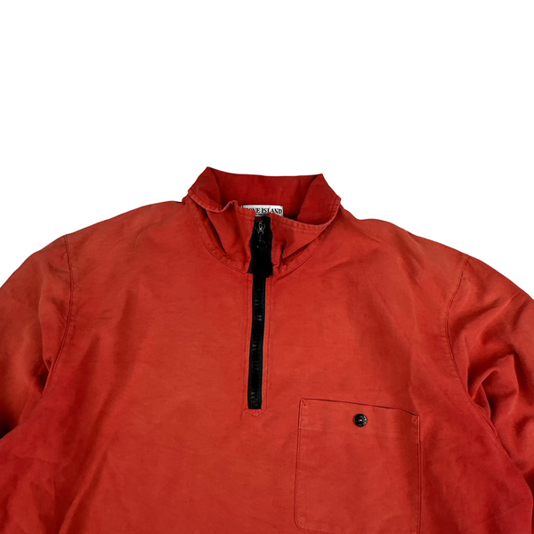Stone Island Vintage 2004 Red Quarter Zip Pullover - XXL
