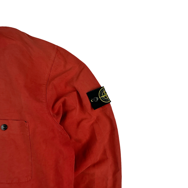 Stone Island Vintage 2004 Red Quarter Zip Pullover - XXL