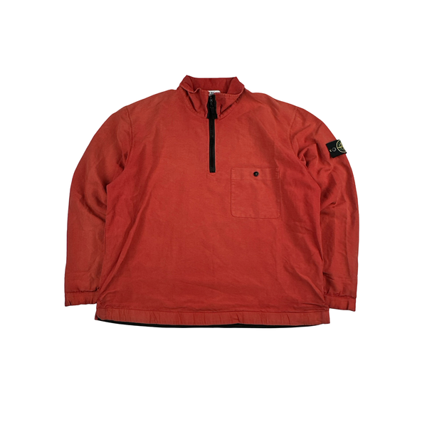 Stone Island Vintage 2004 Red Quarter Zip Pullover - XXL