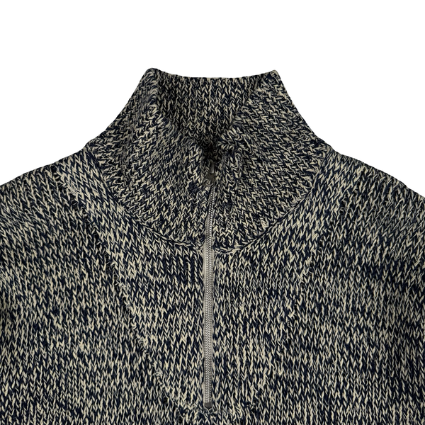 Stone Island Marina Cotton Linen Rubberized Effect Sweater - Large