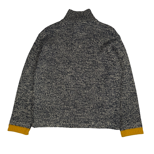 Stone Island Marina Cotton Linen Rubberized Effect Sweater - Large