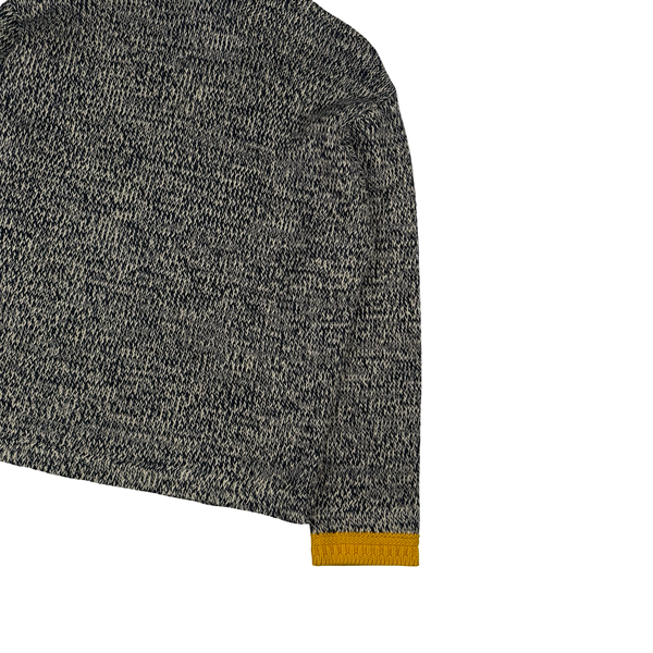 Stone Island Marina Cotton Linen Rubberized Effect Sweater - Large