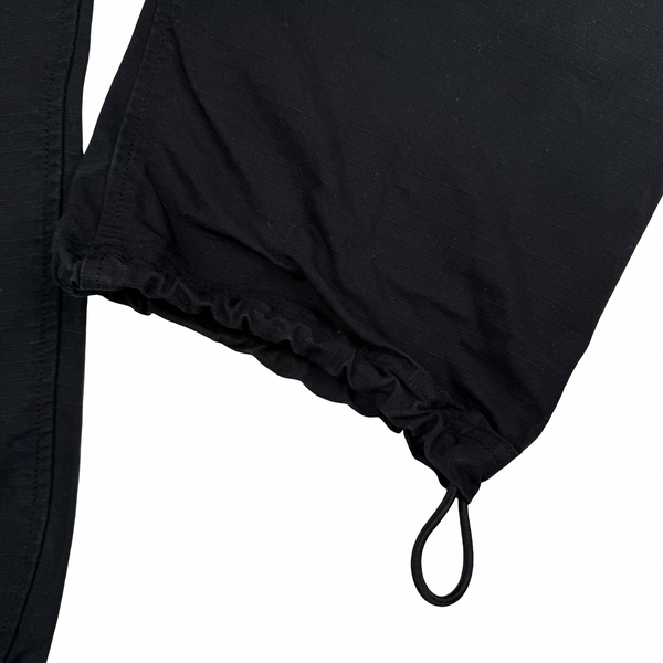 Stone Island 2023 Black Ripstop LO Cotton Cargos - 32"