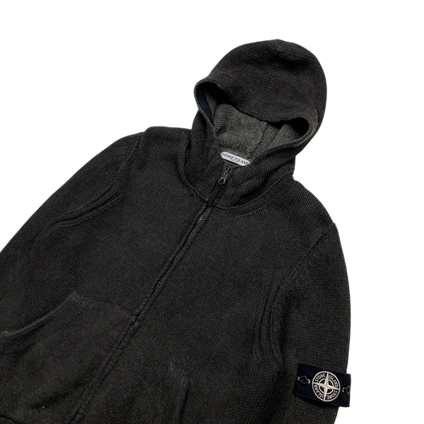 Stone Island 2009 Graphite Hooded Knit - Medium