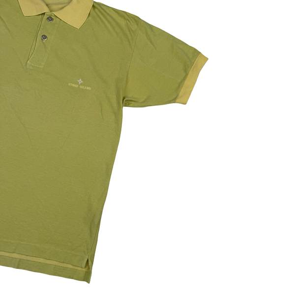 Stone Island Tennis Yellow 80’s Polo Shirt - Medium