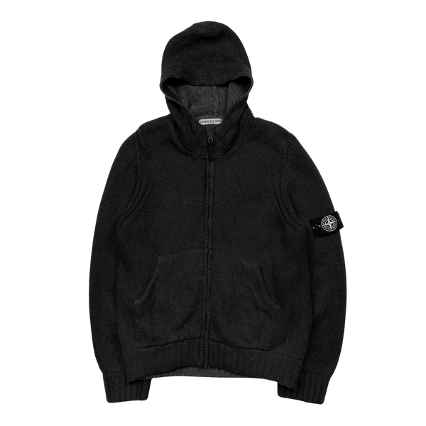 Stone Island 2009 Graphite Hooded Knit - Medium