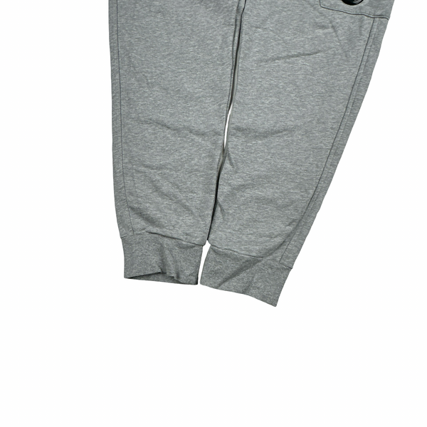CP Company Grey Cotton Lens Viewer Joggers - Small