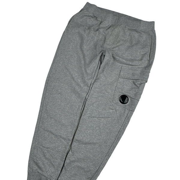 CP Company Grey Cotton Lens Viewer Joggers - Small
