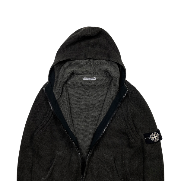 Stone Island 2009 Graphite Hooded Knit - Medium