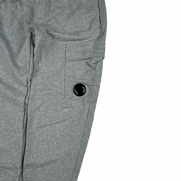 CP Company Grey Cotton Lens Viewer Joggers - Small