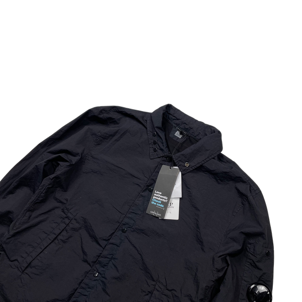 CP Company Navy Taylon P Nylon Overshirt - Small