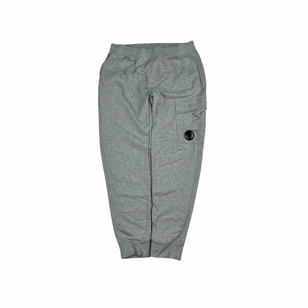 CP Company Grey Cotton Lens Viewer Joggers - Small