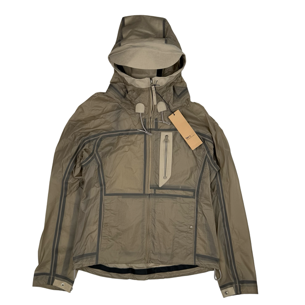 Ten C  Beige Wind Combo Bonded Hooded Jacket/Shirt- Medium (48)