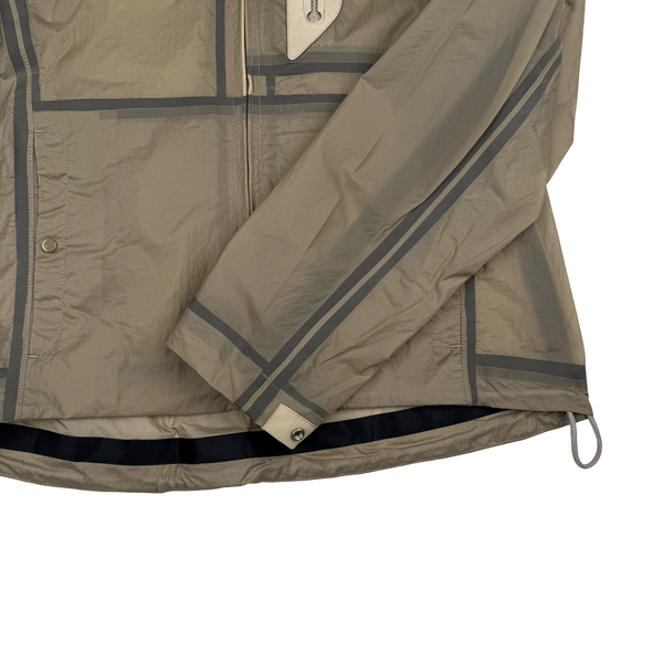 Ten C  Beige Wind Combo Bonded Hooded Jacket/Shirt- Medium (48)