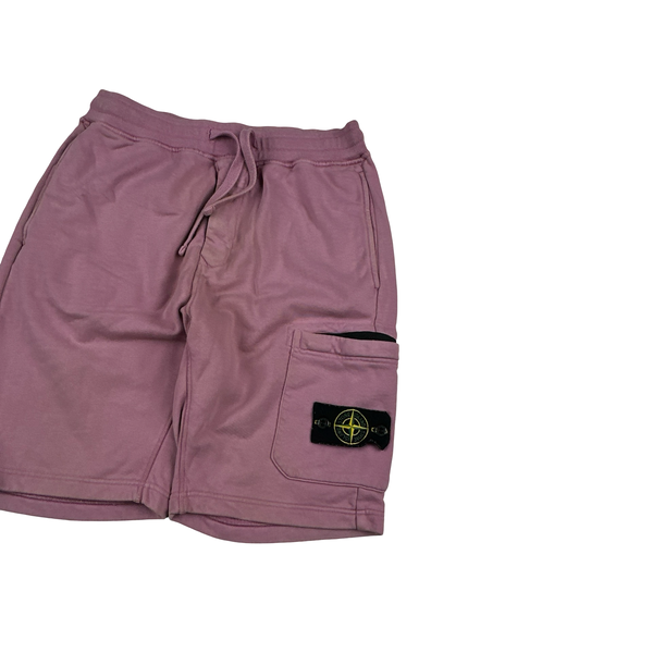 Stone Island 2022 Pink Cotton Shorts - Small