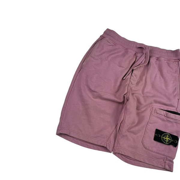 Stone Island 2022 Pink Cotton Shorts - Small