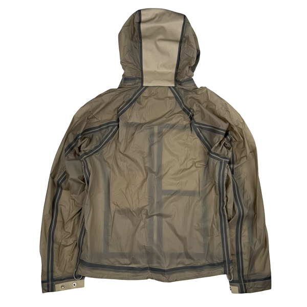 Ten C  Beige Wind Combo Bonded Hooded Jacket/Shirt- XL (52)