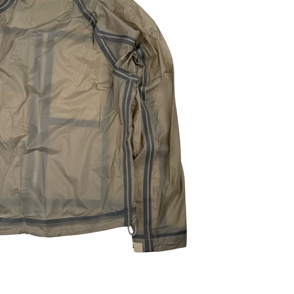 Ten C  Beige Wind Combo Bonded Hooded Jacket/Shirt- Medium (48)