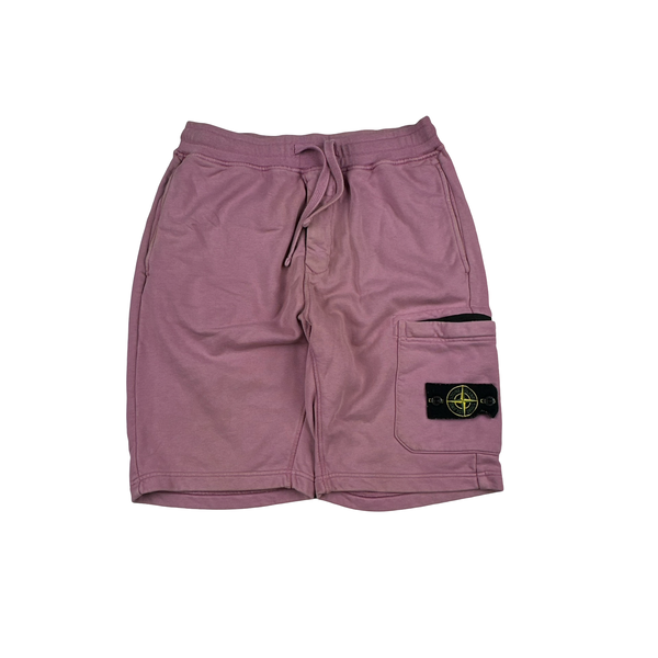 Stone Island 2022 Pink Cotton Shorts - Small