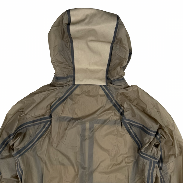 Ten C  Beige Wind Combo Bonded Hooded Jacket/Shirt- Medium (48)