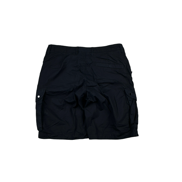 Stone Island 2021 Navy Bermuda Cotton Shorts - 32"