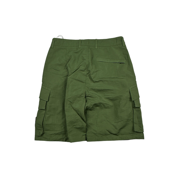 Stone Island 2022 Green Loose Fit Cargo Shorts - 28"